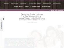 Tablet Screenshot of laserdentalart.com